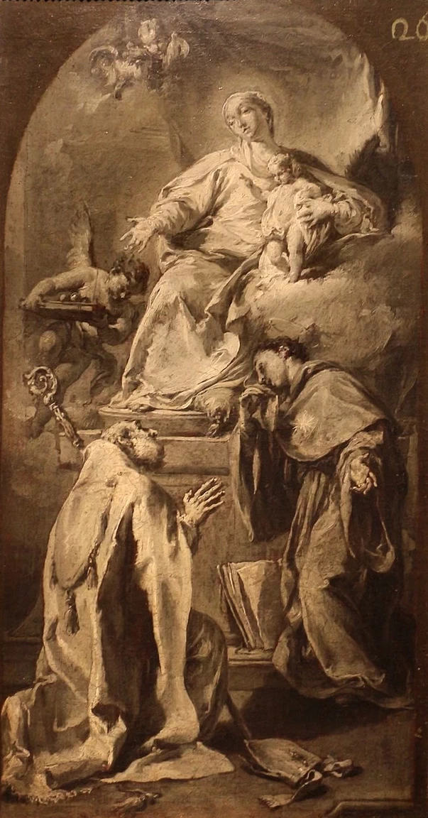 Giambattista Pittoni - Madonna col Bambino tra i SS. NIcola e Antonio da Padova